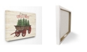 Stupell Industries Merry Christmas Tree Wagon Canvas Wall Art, 24" x 30"